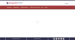 Desktop Screenshot of nonprofitvote.org